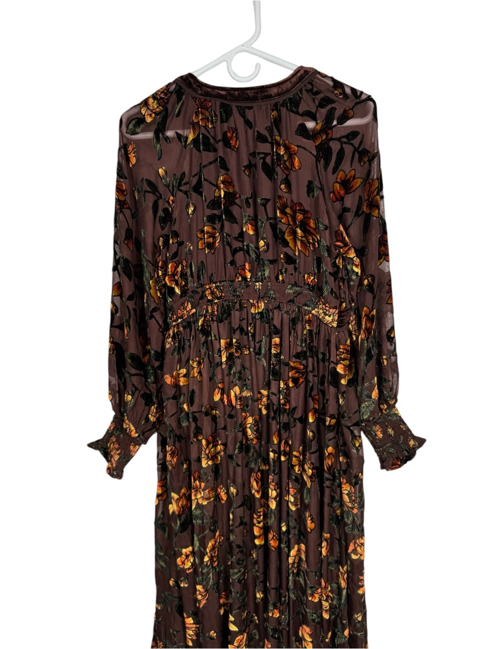 NWT In Loom Velvet Burnout Floral Midi Dress, Size M - Picture 11 of 12